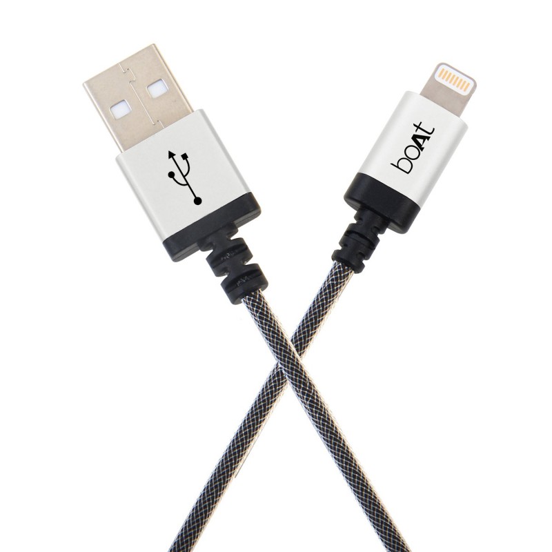 boAt LTG 500 Apple MFI Certified for iPhone, iPad and iPod 2Mtr Data Cable(Space Grey) boAt LTG 500 Apple MFI Certified for iPhone, iPad and iPod 2Mtr Data Cable(Space Grey)