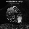 boAt Lunar Embrace w/Vibrant 1.51" (3.8 cm) AMOLED Display,Premium Metal Design, Functional Crown, 100+ Sports Mode, Animated Watch Faces, Built-in Games, Smart Watch for Men & Women(Steel Grey) boAt Lunar Embrace w/Vibrant 1.51" (3.8 cm) AMOLED Display,Premium Metal Design, Functional Crown, 100+ Sports Mode, Animated Watch Faces, Built-in Games, Smart Watch for Men & Women(Steel Grey)