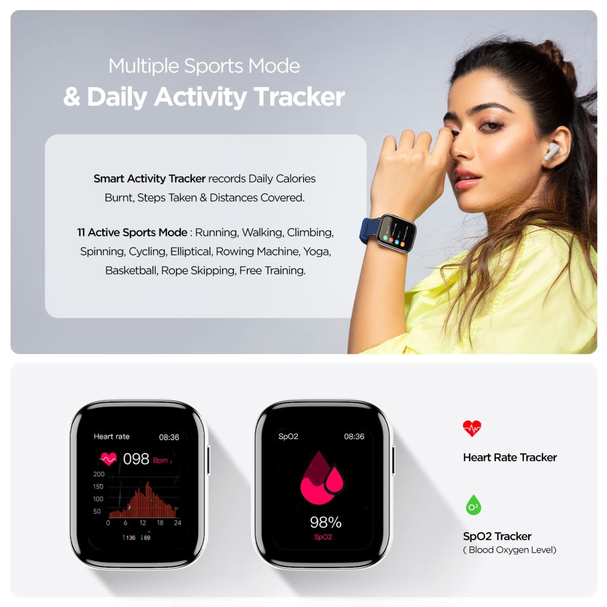 boAt Matrix Smart Watch with 1.65” AMOLED Display, Always On Mode, Slim Premium Design (Ocean Blue)