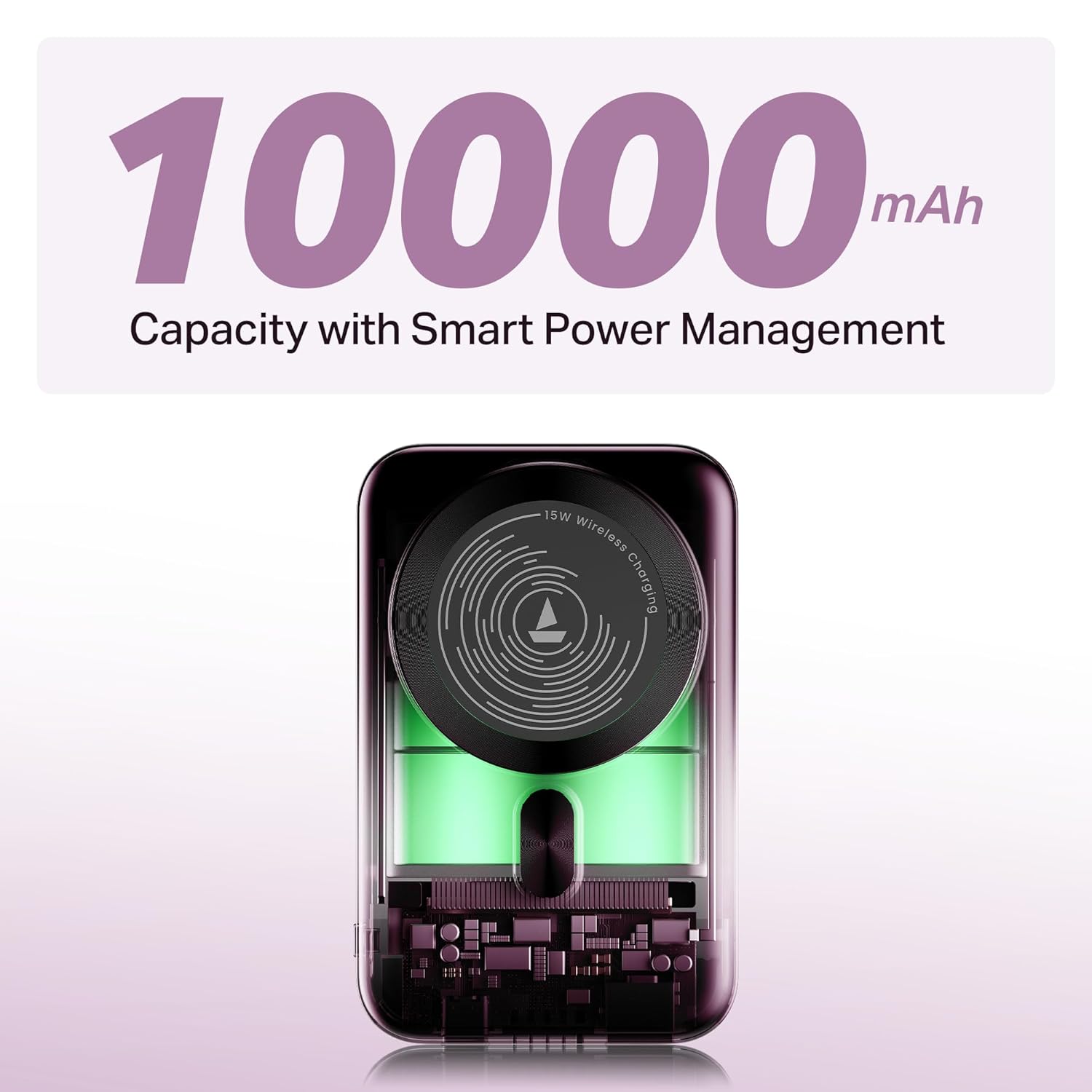 Pb Magsafe Android boAt New Launch EnergyShroom PB331 (Magsafe) 10000mAh Magnetic Wireless ...
