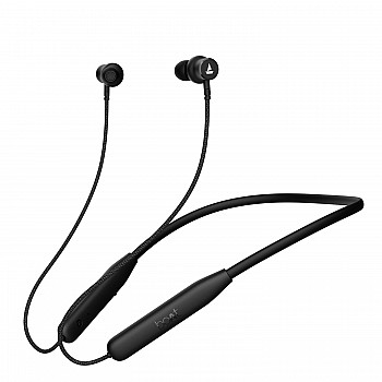 boAt Newly Launched Rockerz 110 Wireless Neckband with Up to 40 hrs Playtime, Dual Device Pairing, ENx Tech, BEAST Mode, ASAP Charging, BTv5.3,IPX5,Type-C Interface & Magnetic Power Buds(Active Black)