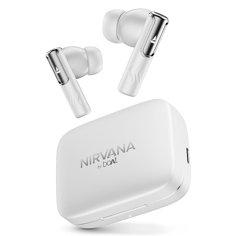 boAt Nirvana Ivy, 50dB Hybrid Active Noise Cancellation, 360º Spatial Audio,Fast Charge,App Support, 50Hrs Battery, v5.3 Bluetooth Earbuds, TWS Ear Buds Wireless Earphones with mic (Gunmetal Black)