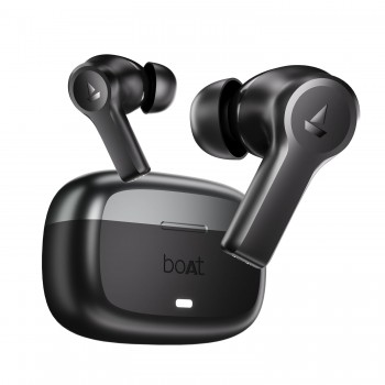boAt Nirvana Lucid w/ 32 dB ANC, Multi-Point Connectivity, in-Ear Detection, 60HRS Playback, Hearables App, 4 Mics ENx, IPX5 Truly Wireless in Ear Earbuds, TWS Ear Buds