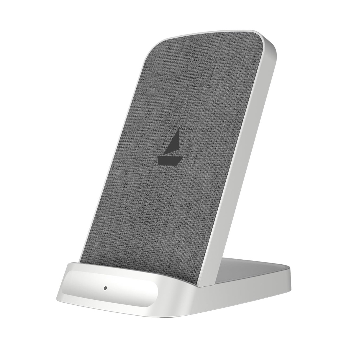 boAt Powerpod 200 Charger w/15W Wireless Charging, Power Bank, Premium Fiber Cloth Build, Dual Coils Micro USB Input, Anti-Slip Grip, 6mm (White)