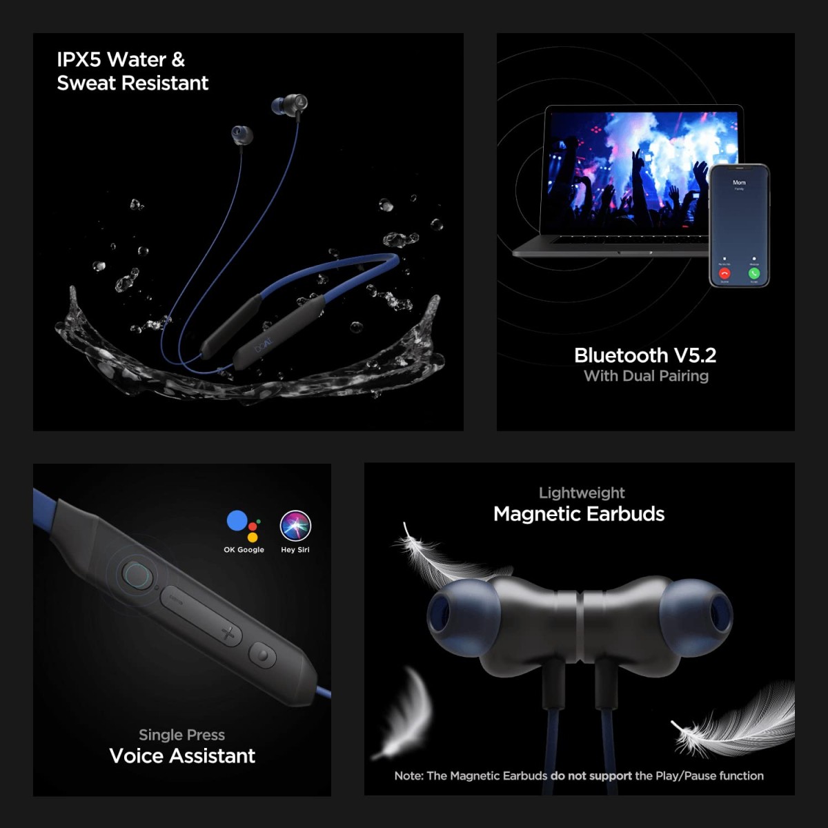 boAt Rockerz 205 Pro Bluetooth Neckband (Buoyant Blue)