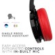 boAt Rockerz 370 Bluetooth Wireless On Ear Headphone with Mic (Fiery Red)