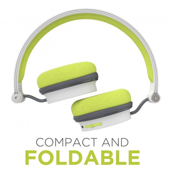 boAt Rockerz 400 Wireless Bluetooth On Ear Headphones with Mic (Grey/Green)