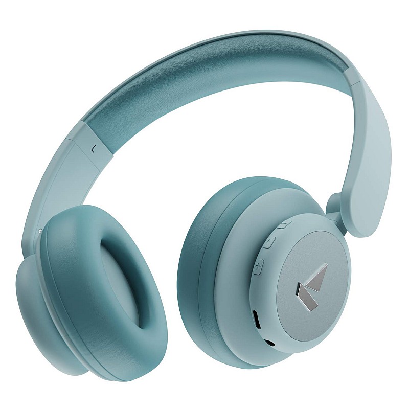 boAt Rockerz 450 Bluetooth Wireless On Ear Headphone with Mic (Aqua Blue) (uboxed)