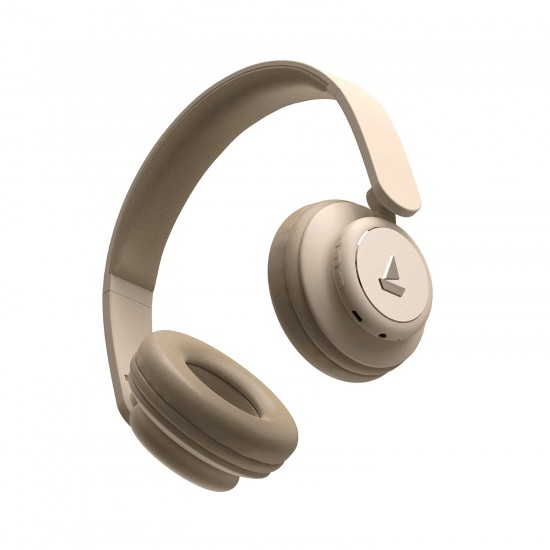boAt rockerz 450 pro bluetooth wireless on ear headphones with mic hazel beige