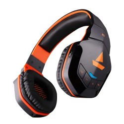 Boat rockerz 518 bluetooth on-ear headphone with mic(molten orange)