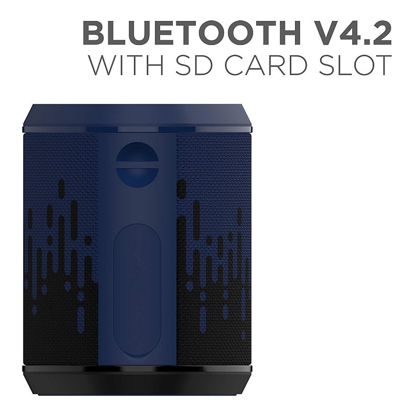 boAt Stone 170 5W Bluetooth Speaker with Upto 6 Hours Playback, TWS Feature, IPX6, Multifunction Buttons and SD Card Slot (Electric Blue)