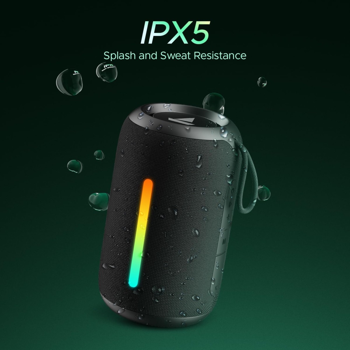 boAt Stone 350 Pro w/ 14W Signature Sound, Up to 12 Hours Playback, RGB LEDs, TWS Feature, Built-in Mic, BTv5.3, AUX Port, IPX5 & Type-C Interface Bluetooth Speaker (Raging Black) boAt Stone 350 Pro w/ 14W Signature Sound, Up to 12 Hours Playback, RGB LEDs, TWS Feature, Built-in Mic, BTv5.3, AUX Port, IPX5 & Type-C Interface Bluetooth Speaker (Raging Black)