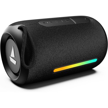 boAt Stone 350 Pro w/ 14W Signature Sound, Up to 12 Hours Playback, RGB LEDs, TWS Feature, Built-in Mic, BTv5.3, AUX Port, IPX5 & Type-C Interface Bluetooth Speaker (Raging Black) boAt Stone 350 Pro w/ 14W Signature Sound, Up to 12 Hours Playback, RGB LEDs, TWS Feature, Built-in Mic, BTv5.3, AUX Port, IPX5 & Type-C Interface Bluetooth Speaker (Raging Black)