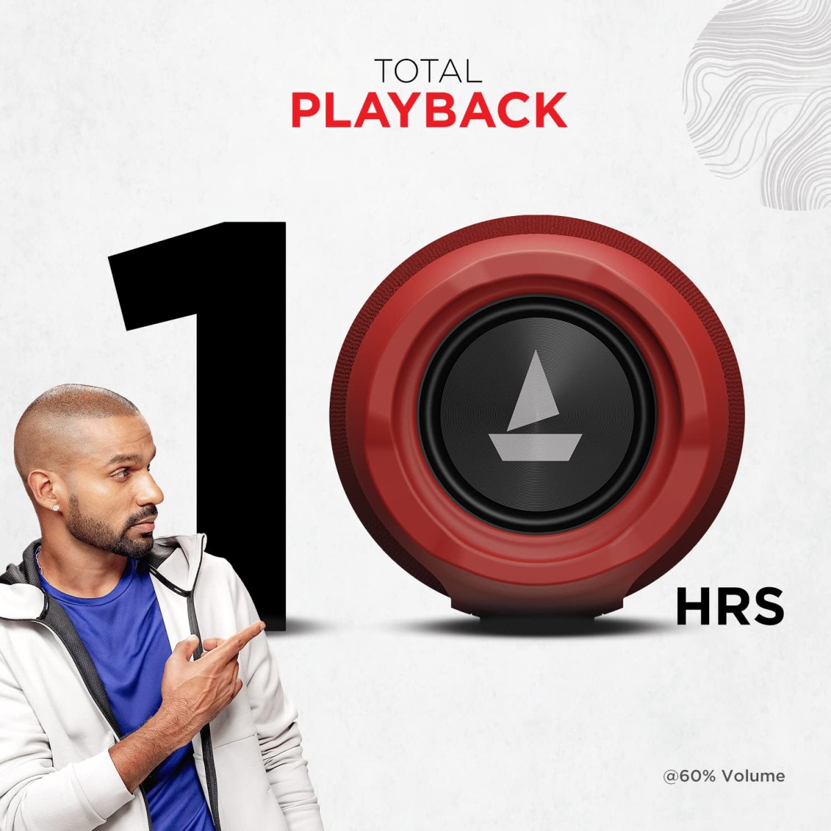 boAt Stone 620 Portable Wireless Speaker with 12W RMS Stereo Sound TWS Feature IPX4 Multi-Compatibility Modes Red