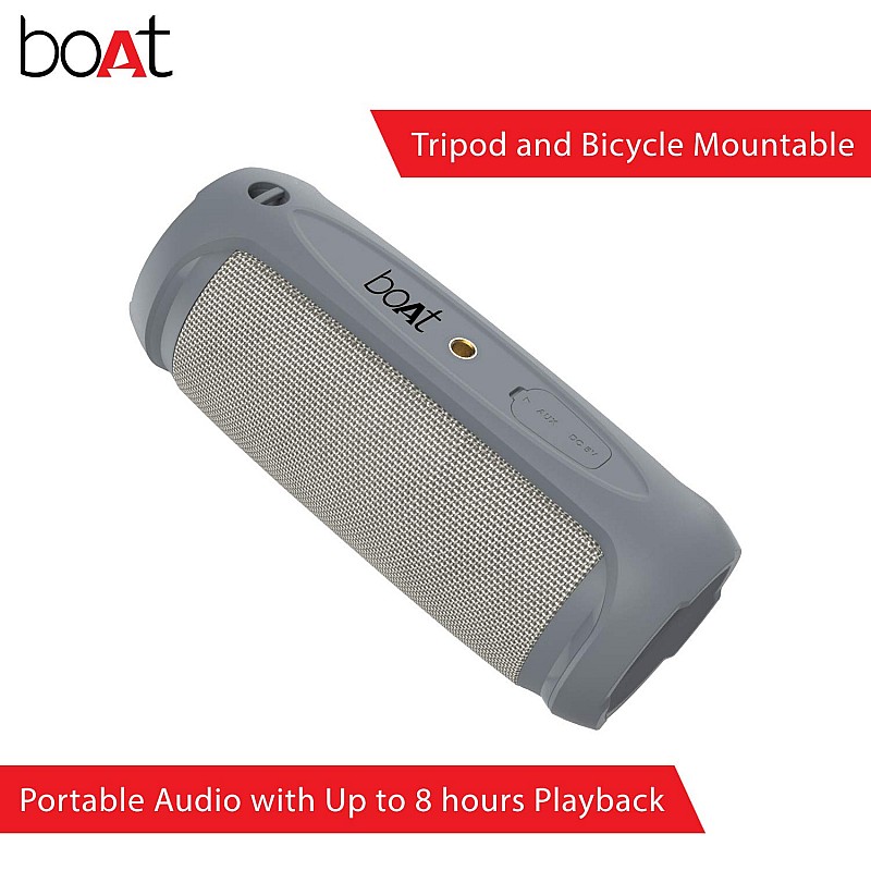 boAt Stone SpinX 12 Watt 2.0 Channel Bluetooth Speaker with Upto 8 Hours Battery Granite Grey