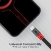 boAt Type C A750 6.5A Super Fast Charging Flat Cable Cable w/Stress Resistance, Upto 65W/6.5Amp & Compatible w/Xiaomi, Oneplus, Samsung, Vivo, Oppo,480 Mbps Data Transmission Speed(Rebellious Black) boAt Type C A750 6.5A Super Fast Charging Flat Cable Cable w/Stress Resistance, Upto 65W/6.5Amp & Compatible w/Xiaomi, Oneplus, Samsung, Vivo, Oppo,480 Mbps Data Transmission Speed(Rebellious Black)