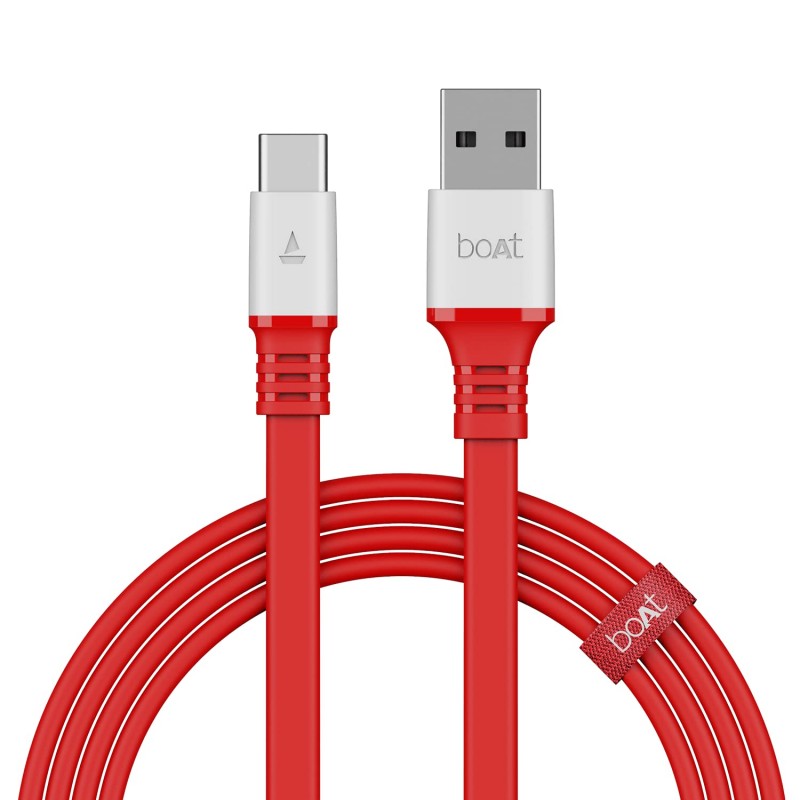 boAt Type C A750 6.5A Super Fast Charging Flat Cable Cable w/Stress Resistance, Upto 65W/6.5Amp & Compatible w/Xiaomi, Oneplus, Samsung, Vivo, Oppo,480 Mbps Data Transmission Speed(Rebellious Black) boAt Type C A750 6.5A Super Fast Charging Flat Cable Cable w/Stress Resistance, Upto 65W/6.5Amp & Compatible w/Xiaomi, Oneplus, Samsung, Vivo, Oppo,480 Mbps Data Transmission Speed(Rebellious Black)