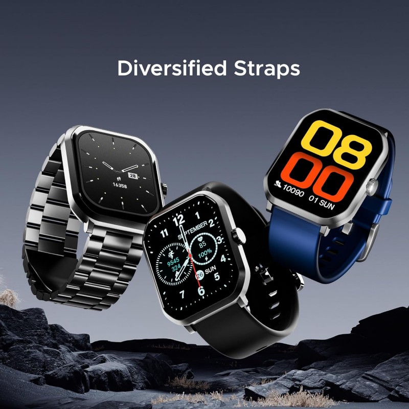 boAt Ultima Select Smart Watch w/ 2.01" (5.1 cm) AMOLED Display, Advanced BT Calling, Functional Crown, Always on Display, 100+ Sports Mode, IP68, HR & Blood Oxygen Monitoring(Steel Black) boAt Ultima Select Smart Watch w/ 2.01" (5.1 cm) AMOLED Display, Advanced BT Calling, Functional Crown, Always on Display, 100+ Sports Mode, IP68, HR & Blood Oxygen Monitoring(Steel Black)