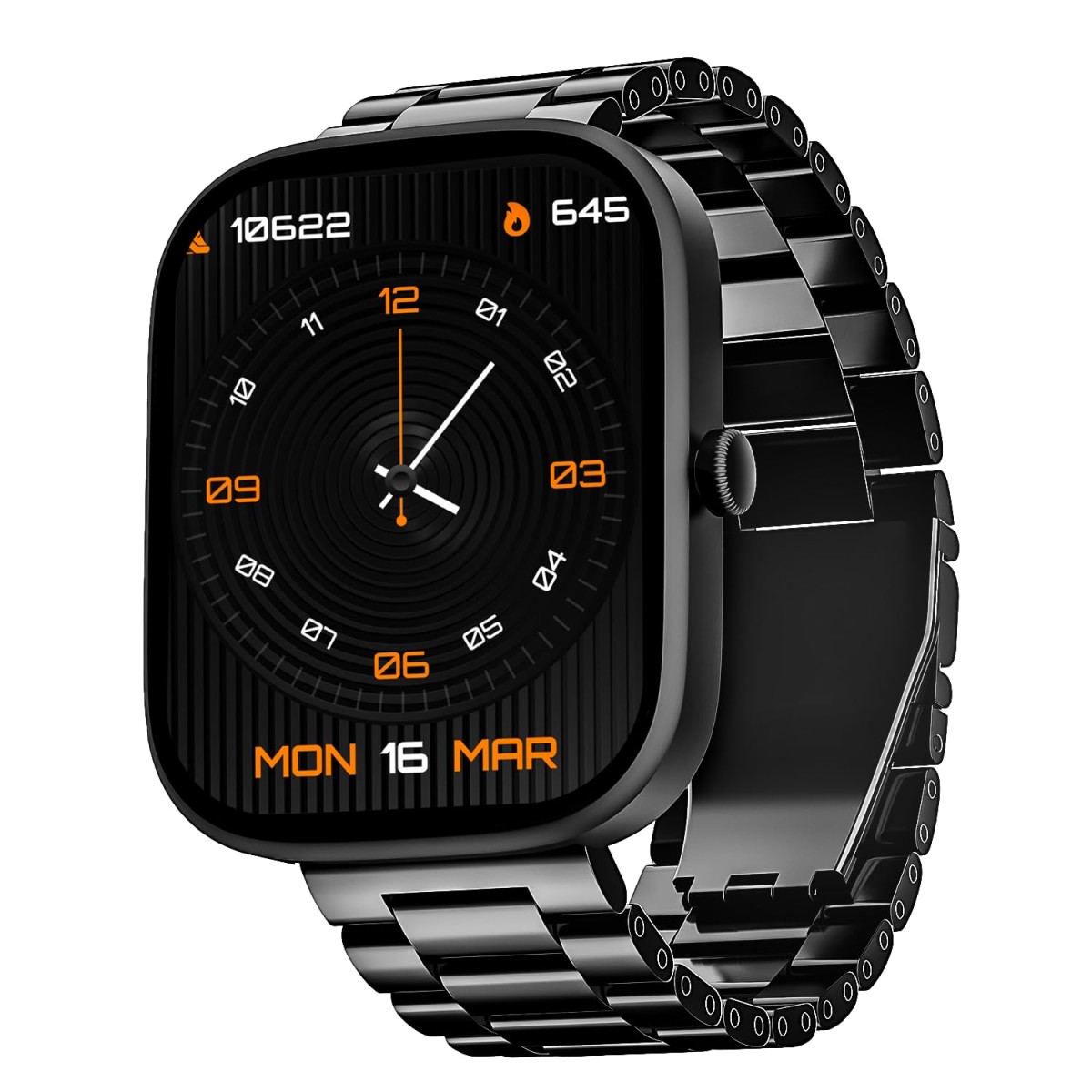 boAt Wave Convex 1.96" (4.9 cm) AMOLED Display, Advanced Bluetooth Calling, Coins, DIY Watch Face Studio, Female Wellness, Energy & Sleep Score, IP67, Smart Watch for Men & Women(Active Black)