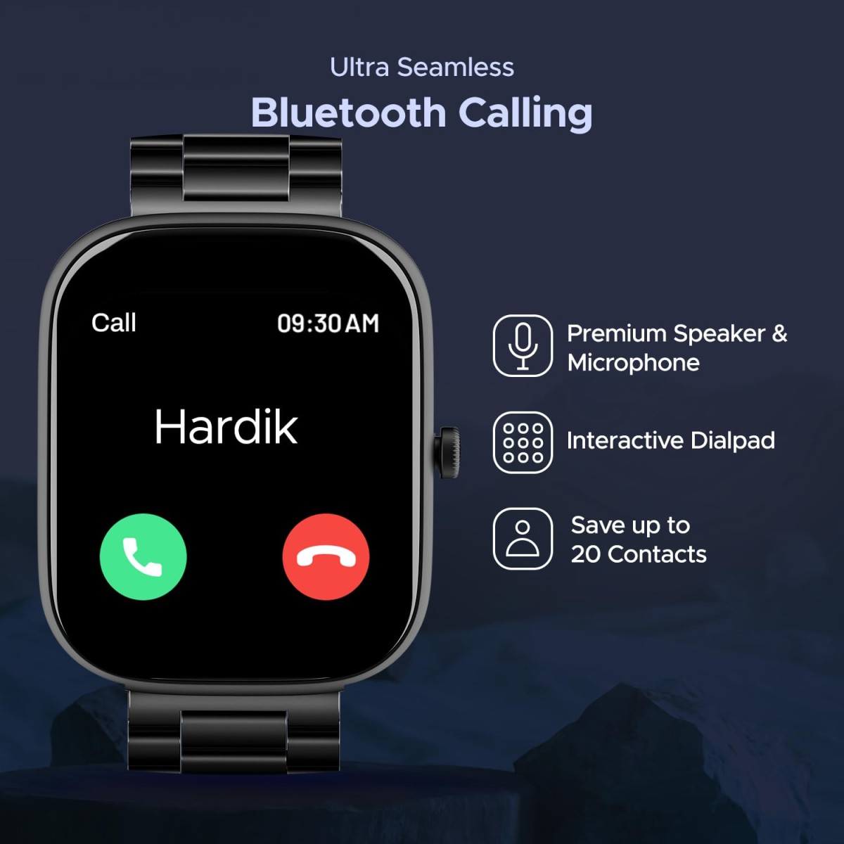 boAt Wave Convex 1.96" (4.9 cm) AMOLED Display, Advanced Bluetooth Calling, Coins, DIY Watch Face Studio, Female Wellness, Energy & Sleep Score, IP67, Smart Watch for Men & Women(Active Black)