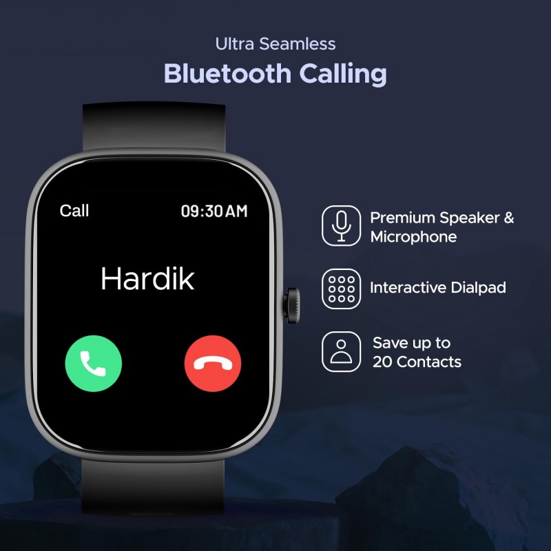 boAt Wave Convex 1.96" (4.9 cm) AMOLED Display, Advanced Bluetooth Calling, Coins, DIY Watch Face Studio, Female Wellness, Energy & Sleep Score, IP67, Smart Watch for Men & Women(Active Black) boAt Wave Convex 1.96" (4.9 cm) AMOLED Display, Advanced Bluetooth Calling, Coins, DIY Watch Face Studio, Female Wellness, Energy & Sleep Score, IP67, Smart Watch for Men & Women(Active Black)
