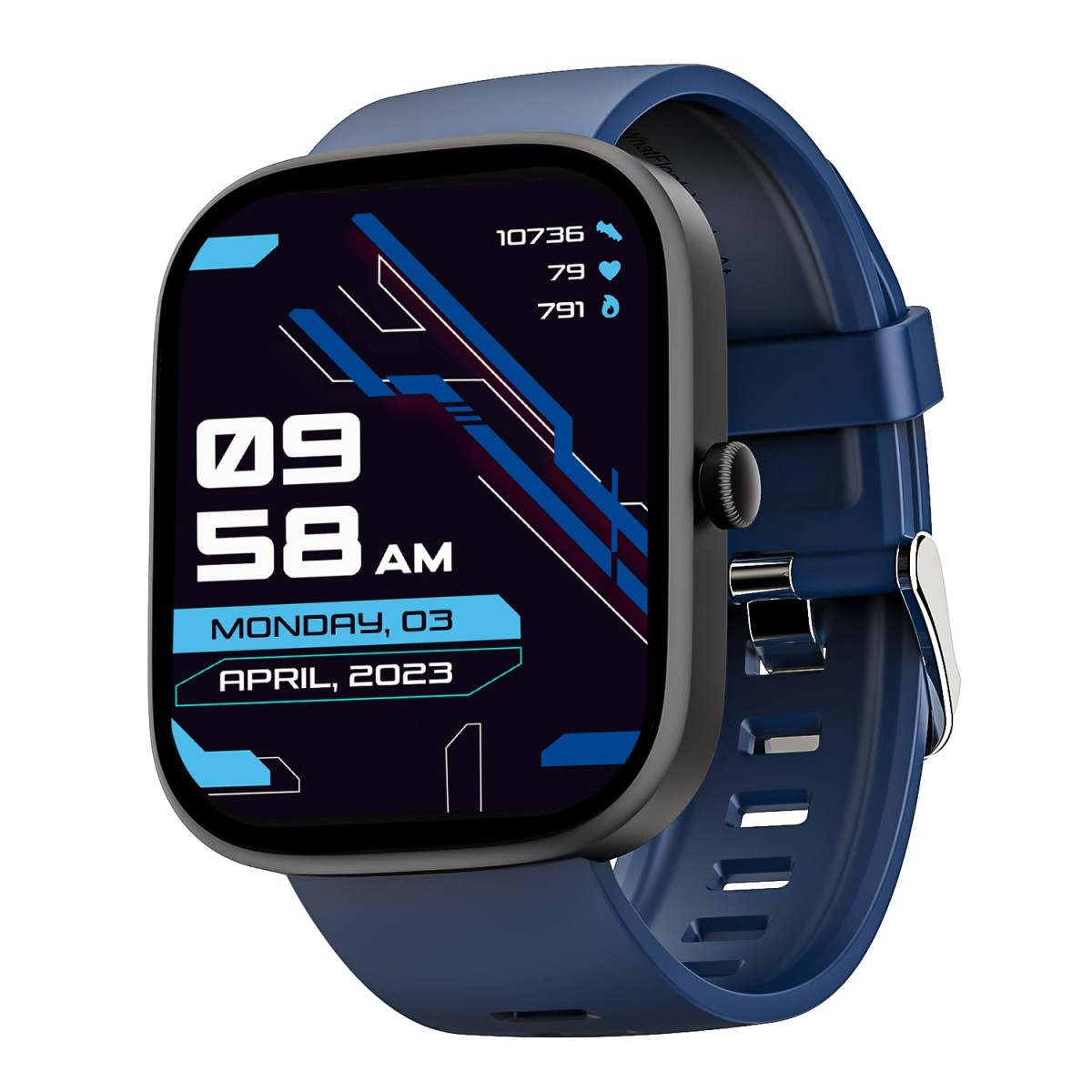 boAt Wave Convex 1.96" (4.9 cm) AMOLED Display, Advanced Bluetooth Calling, Coins, DIY Watch Face Studio, Female Wellness, Energy & Sleep Score, IP67, Smart Watch for Men & Women(Active Black)