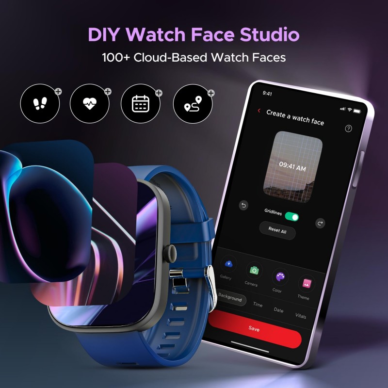 boAt Wave Convex 1.96" (4.9 cm) AMOLED Display, Advanced Bluetooth Calling, Coins, DIY Watch Face Studio, Female Wellness, Energy & Sleep Score, IP67, Smart Watch for Men & Women(Active Black) boAt Wave Convex 1.96" (4.9 cm) AMOLED Display, Advanced Bluetooth Calling, Coins, DIY Watch Face Studio, Female Wellness, Energy & Sleep Score, IP67, Smart Watch for Men & Women(Active Black)