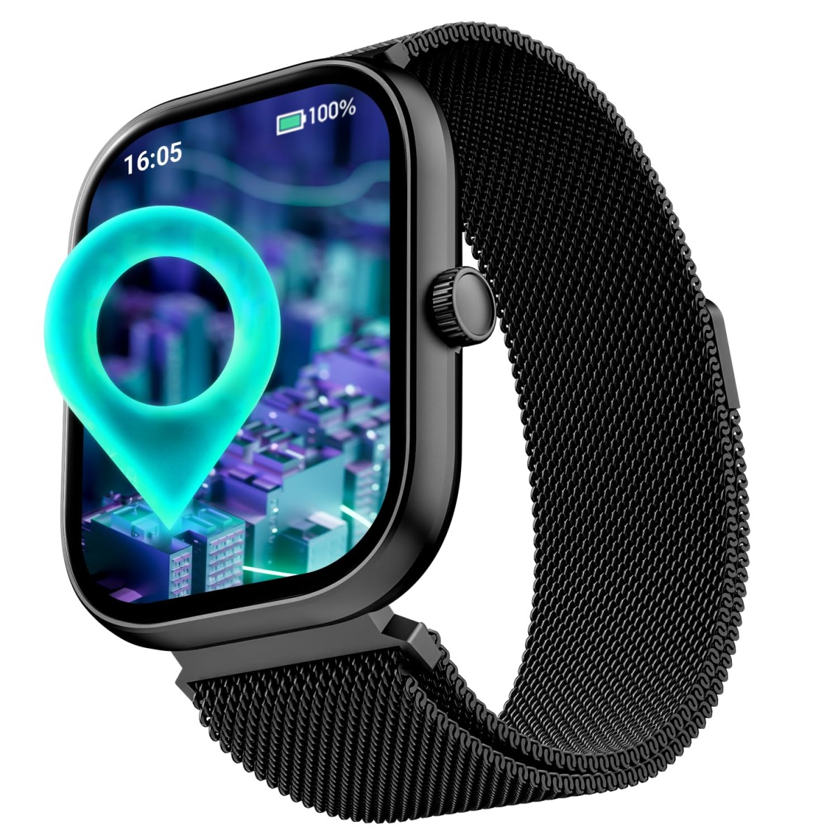 boAt Wave Sigma 3 2.01" HD Display, BT Calling, Turn-by-Turn Navigation, Crest+ OS, Emergency SOS, Watch Faces, Metal Black