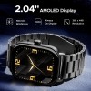boAt Wave Spectra w/ 2.04" (6 cm) AMOLED Display, BT Calling, Functional Crown, Metal Built, Always-on Display, Animated Watch Faces, Smart Watch for Men & Women(Steel Black) boAt Wave Spectra w/ 2.04" (6 cm) AMOLED Display, BT Calling, Functional Crown, Metal Built, Always-on Display, Animated Watch Faces, Smart Watch for Men & Women(Steel Black)