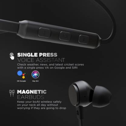 Boat 103 wireless Neckband Black Neckband Boat 103 wireless Neckband Black Neckband