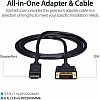 DisplayPort to DVI Cable - 10 Feet (Black)-