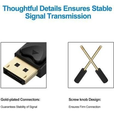 DisplayPort to DVI Cable - 10 Feet (Black)- DisplayPort to DVI Cable - 10 Feet (Black)-