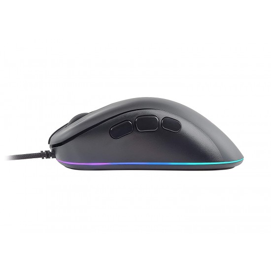 Cosmic Byte Hydra RGB Gaming Mouse, 6400DPI, 8 Buttons (Black)