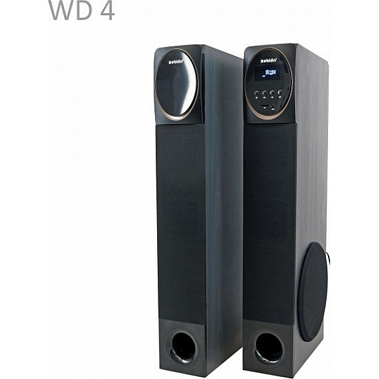 Zebion Zeb_WRAP_WD2 Wrapsody WD-2 Tower Speaker (Black, Combo of 5)