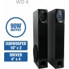 Zebion Zeb_WRAP_WD2 Wrapsody WD-2 Tower Speaker (Black, Combo of 5)