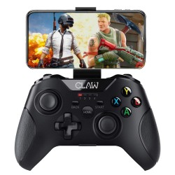 Claw shoot wireless 2.4ghz usb gamepad controller for pc supports windows xp/7/8/10 with rubberized textured grip and dual vibration motors 