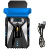 Cosmic Byte Hailstorm Laptop Vacuum Cooler with Temperature Display and Adjustable Fan Speed (Black/Blue)