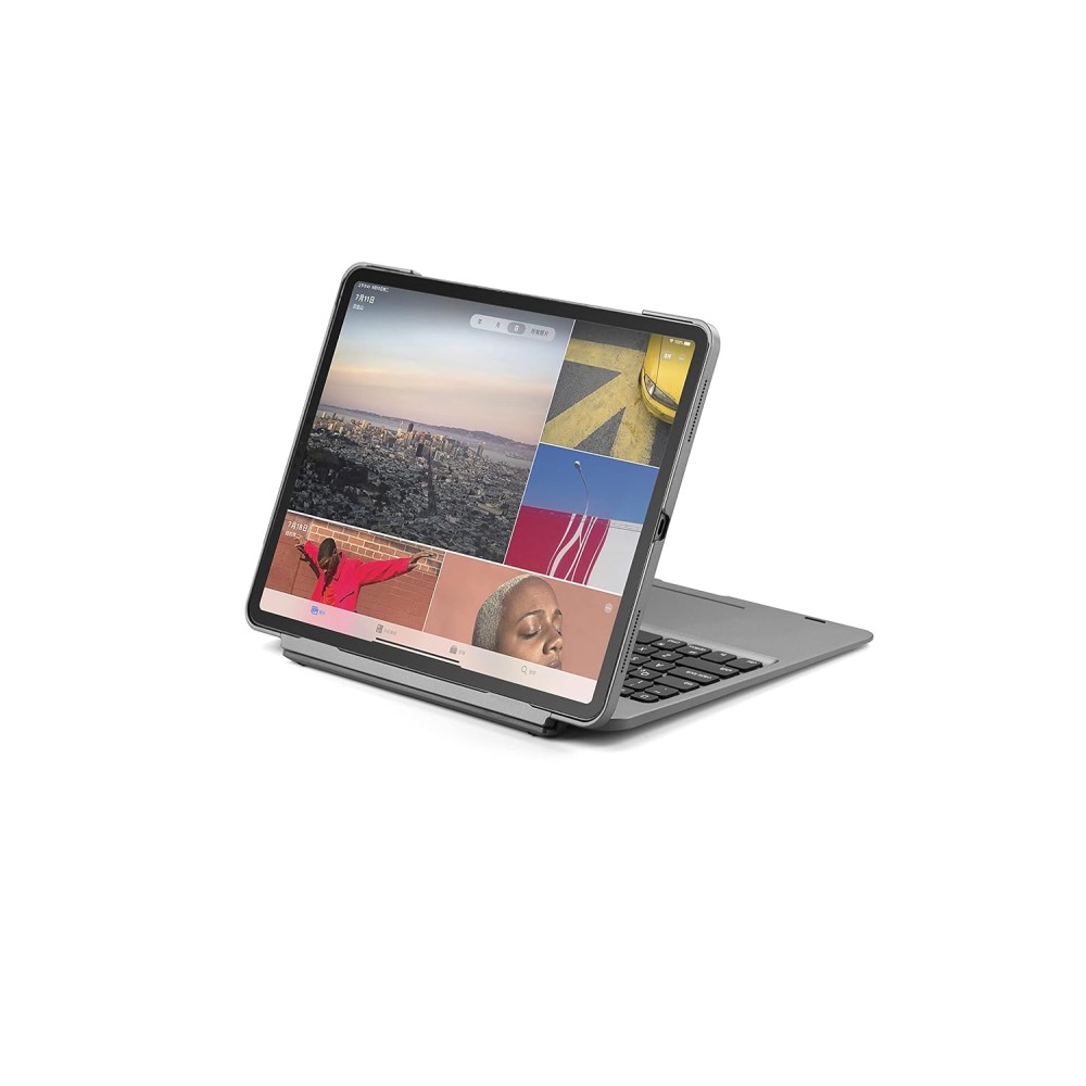 doqo iPad Pro Smart Keyboard Case with Trackpad with Backlit Keyboard,Advanced 5.1 Bluetooth, Protective case Detachable