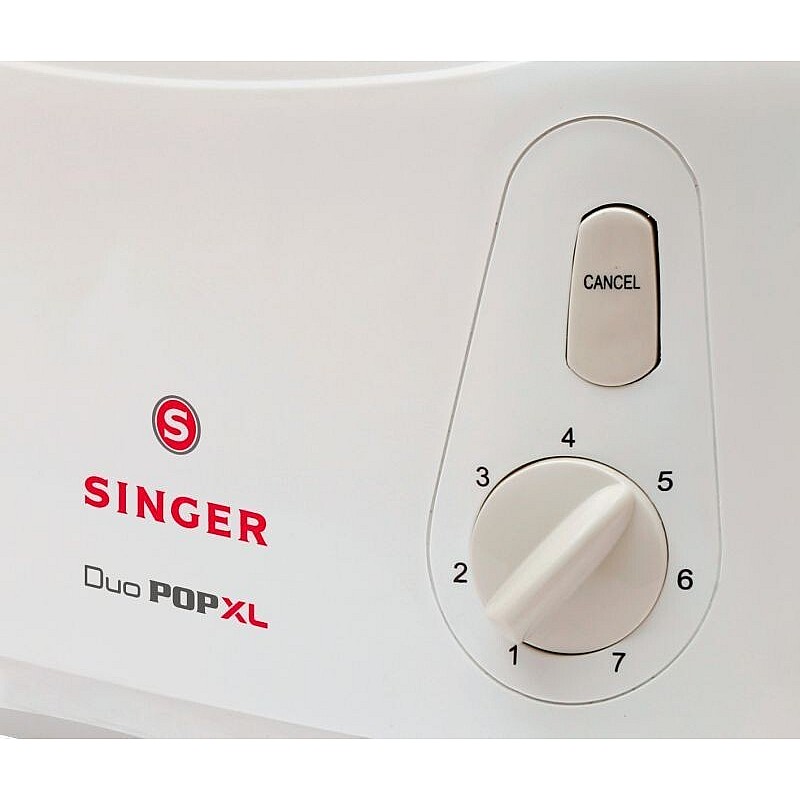 Singer Duo POP XL Toaster 800 Watts, White 