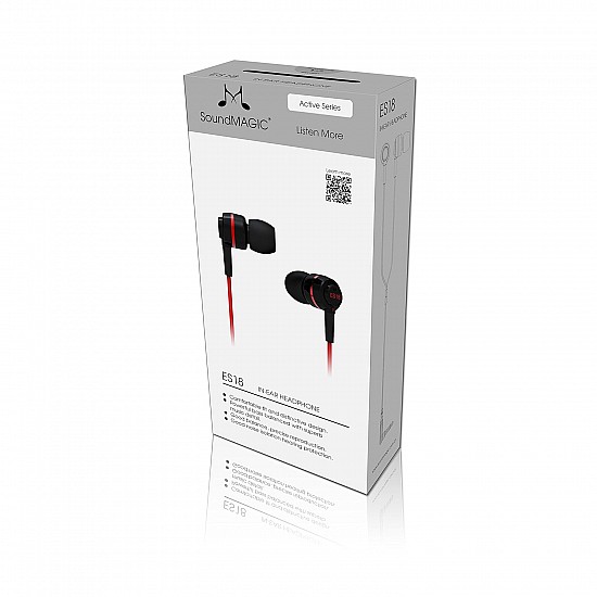 SoundMAGIC ES18 in-Ear Isolating Earphones (Red)  -