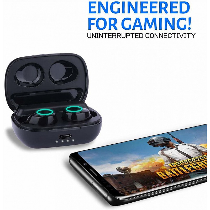 ELAP TouchPods Touch Control Bluetooth Earbuds (TWS) with Bluetooth Earphones 5.0 HD Sound & Sleek Design Upto 16 hrs Battery Life  Earbuds