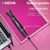 NOVA NLS 534 Sensi-Trim Touch Fully Waterproof Trimmer 120 min Runtime 4 Length Settings (Black)