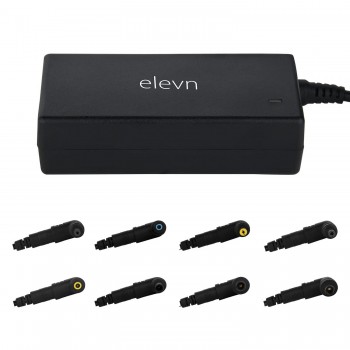 elevn 65 Watts Universal Laptop Power Adapter with Auto Voltage Switching, Equipped with 8 Different connectors & Power Output