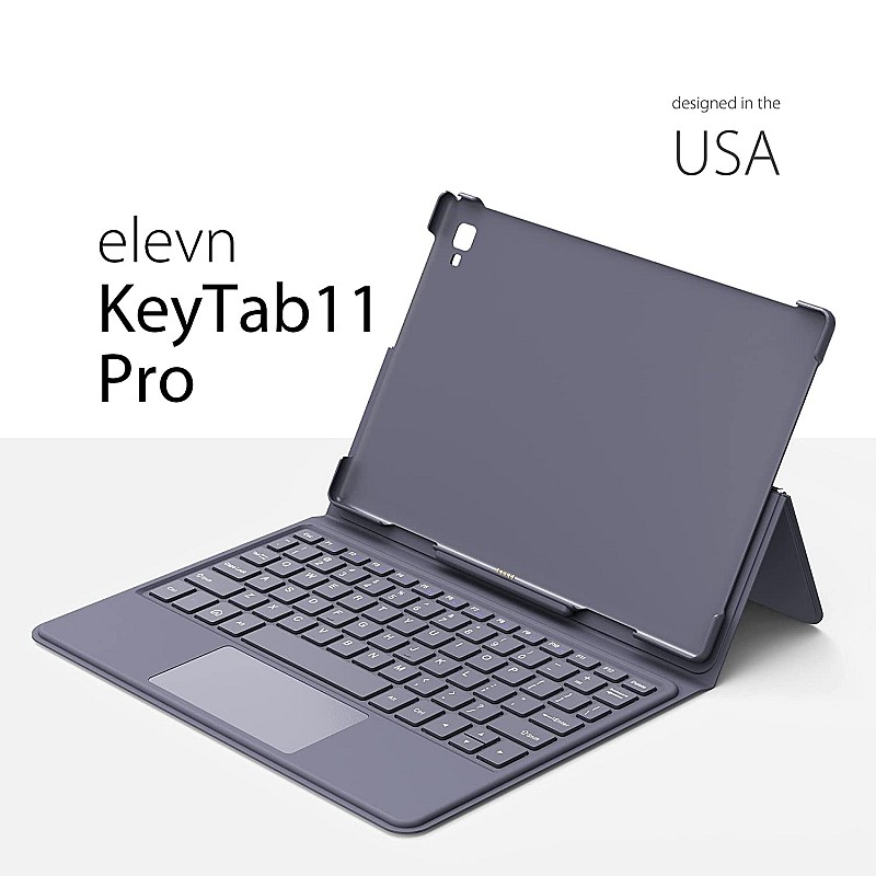 Elevn KeyTab 11 Pro Docking Tablet Keyboard & Protective Case Grey