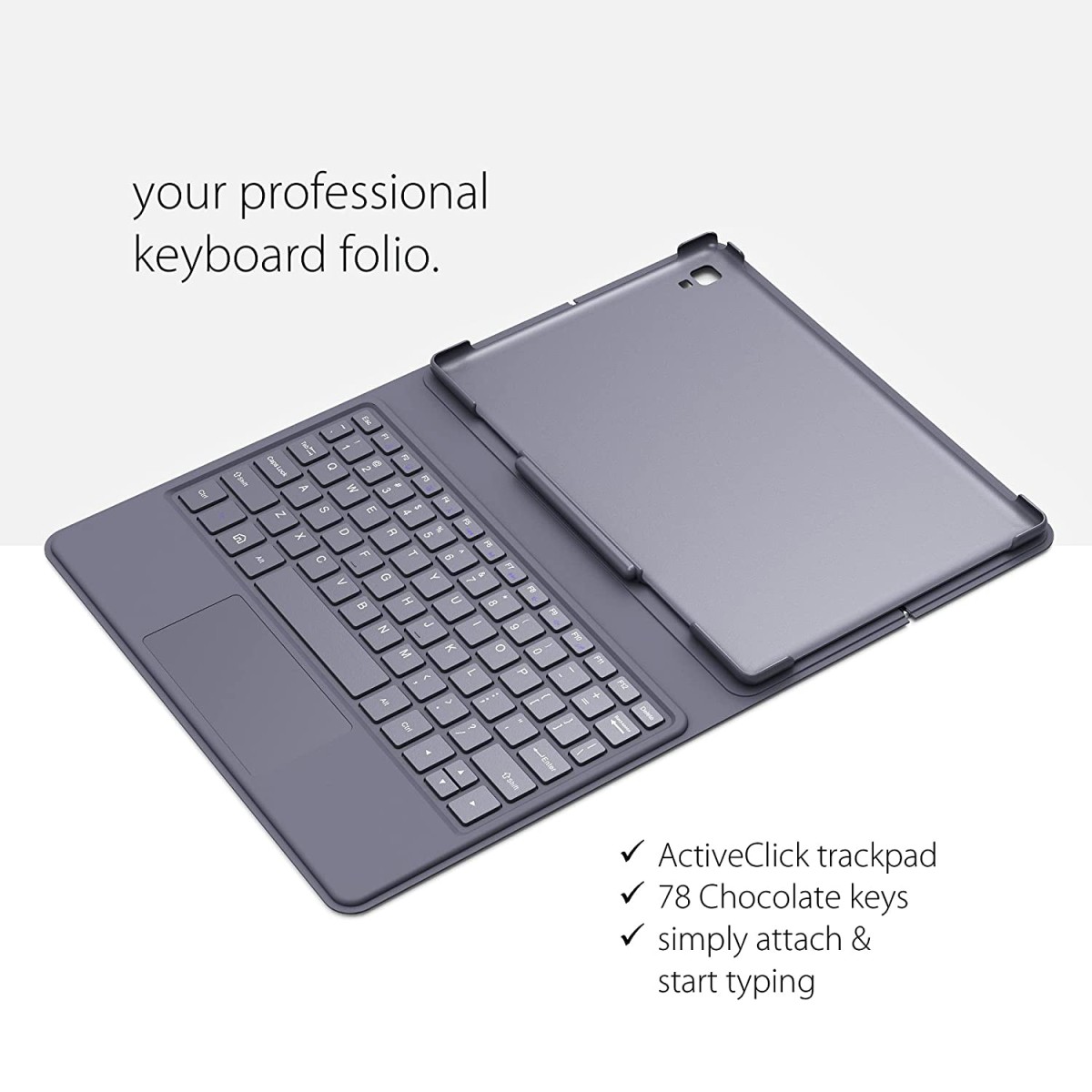 Elevn KeyTab 11 Pro Docking Tablet Keyboard & Protective Case Grey
