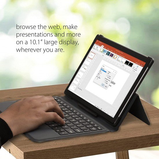 elevn eTab11 Max Pro Tablet with Keyboard 128GB, Wi-Fi + 4G LTE + Voice Calling, Dual Sim, 7000 mAh Battery), Aluminium Grey