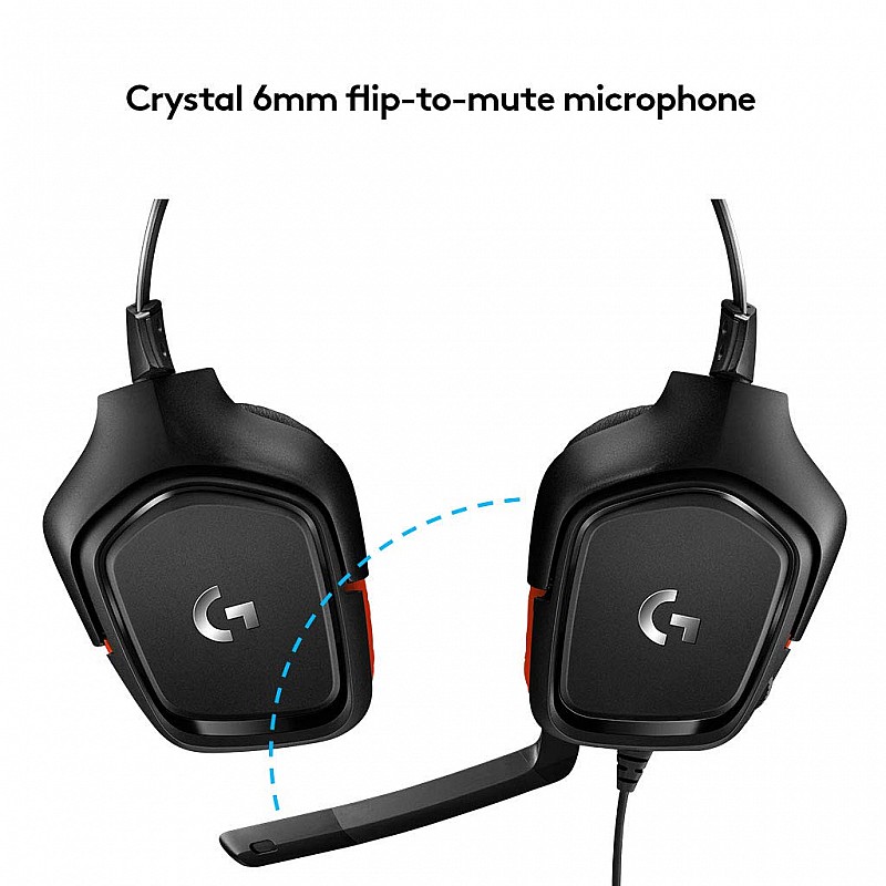 Logitech G331 Gaming Headset 6 mm Flip-to-Mute Mic for Playstation 4, Xbox One and Nintendo Switch