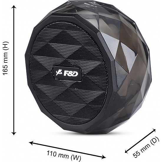 F&D W3 Wireless Portable Bluetooth Speakers (Blue) 