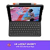 Logitech Slim Folio Integrated Keyboard Case with Bluetooth for iPad 7th Gen 