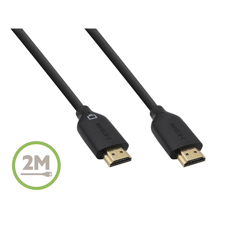 Belkin High Speed HDMI Cable 3D 4K 1080p Audio Return for Television (2 Meters Black) pack of 5 